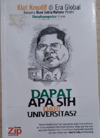 Dapat Apa Sih Dari Universitas?