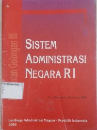 Image of Sistem Administrasi Negara RI